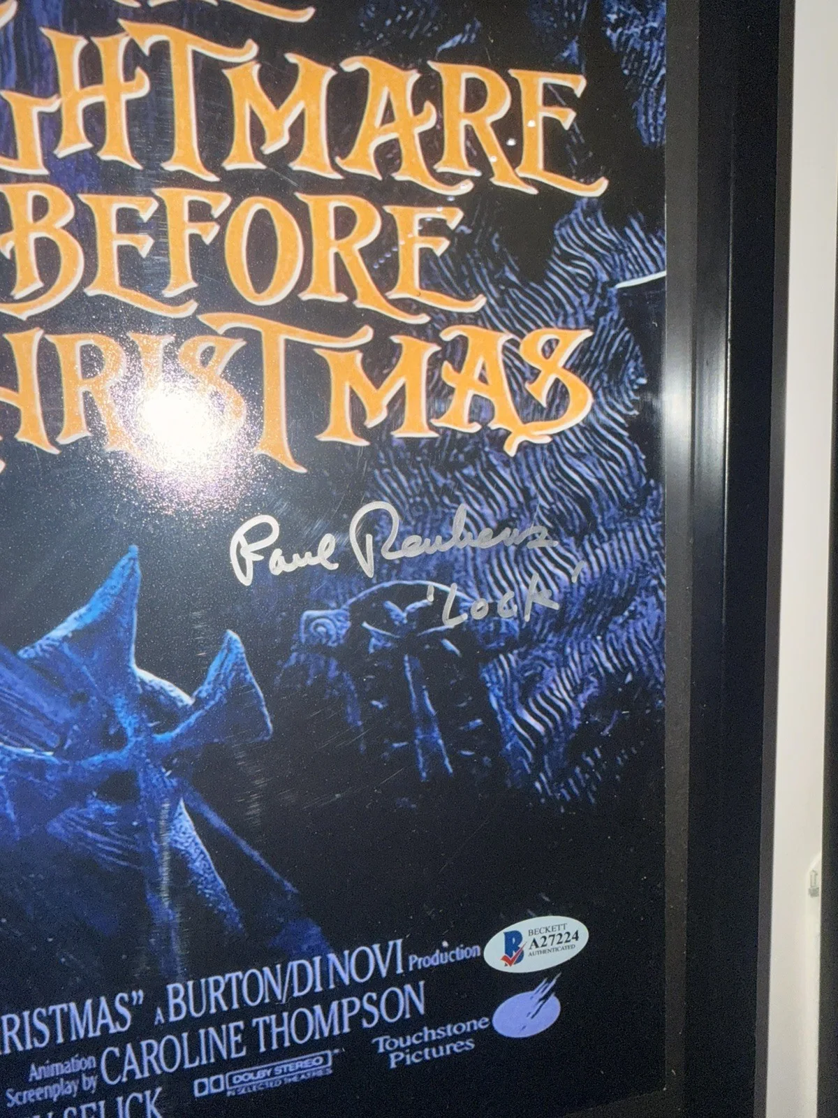 Signed Nightmare Before Christmas 11 X 17 Poster, image 5