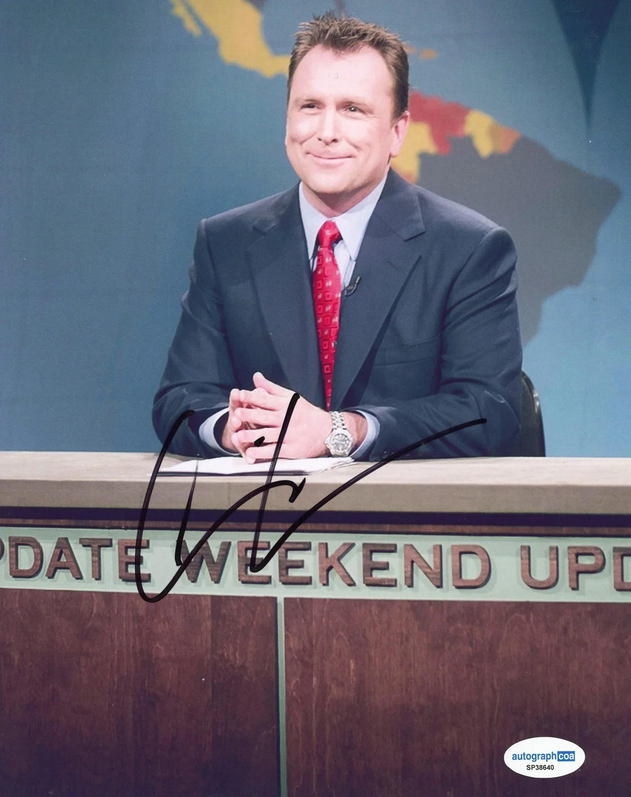 Colin Quinn — Colin Quinn "Saturday Night Live" Weekend Update AUTOGRAPH Signed 8x10 Photo, image 2