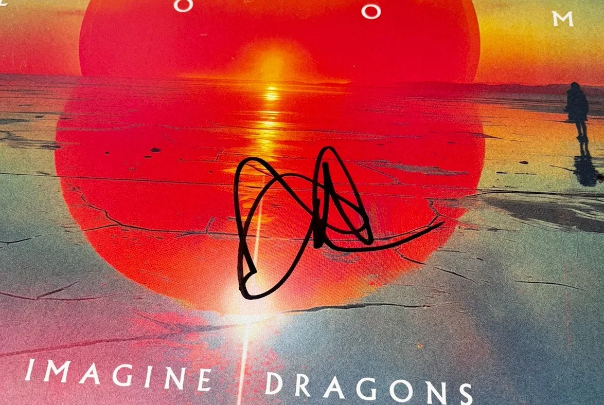 Dan Reynolds Signed Imagine Dragons Vinyl Album Loom, изображение 2