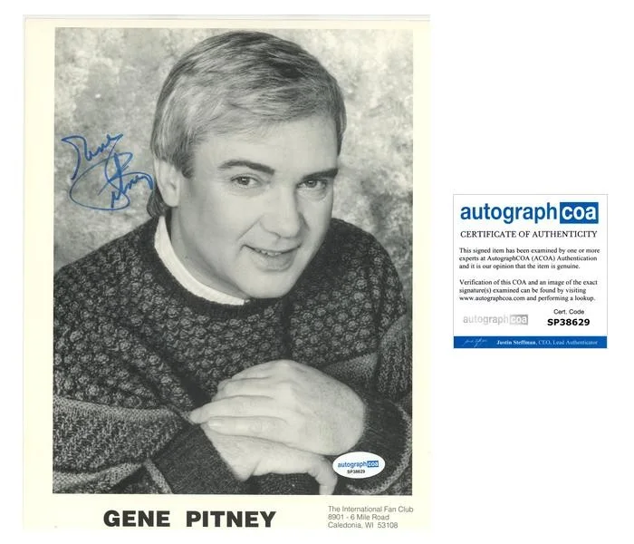 Gene Pitney — Gene Pitney "Only Love Can Break a Heart" Singer AUTOGRAPH Signed 8x10 Photo