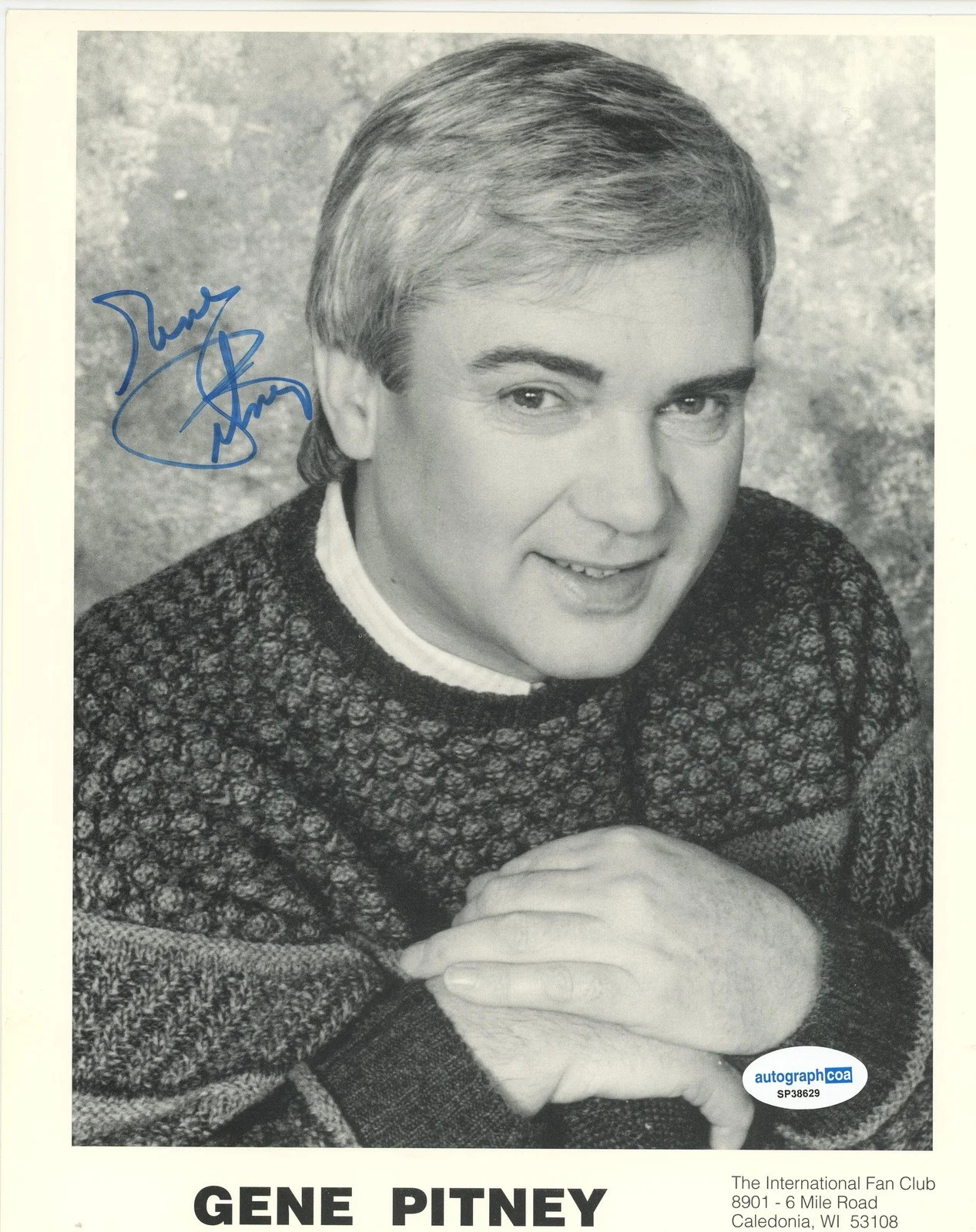 Gene Pitney — Gene Pitney "Only Love Can Break a Heart" Singer AUTOGRAPH Signed 8x10 Photo, image 2