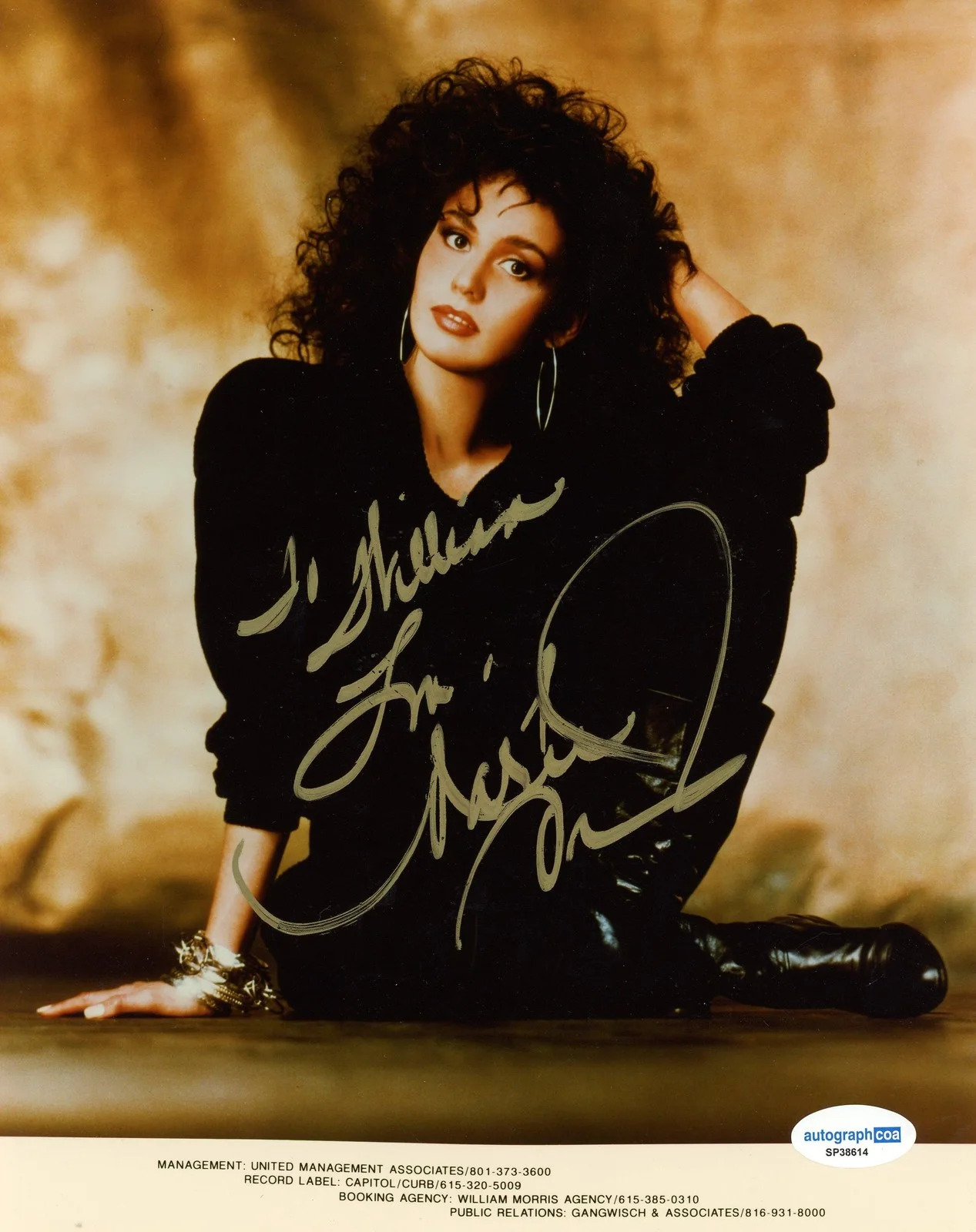 Marie Osmond — Marie Osmond "The Osmonds" Singer AUTOGRAPH Signed 8x10 Photo 'To William' ACOA, изображение 2
