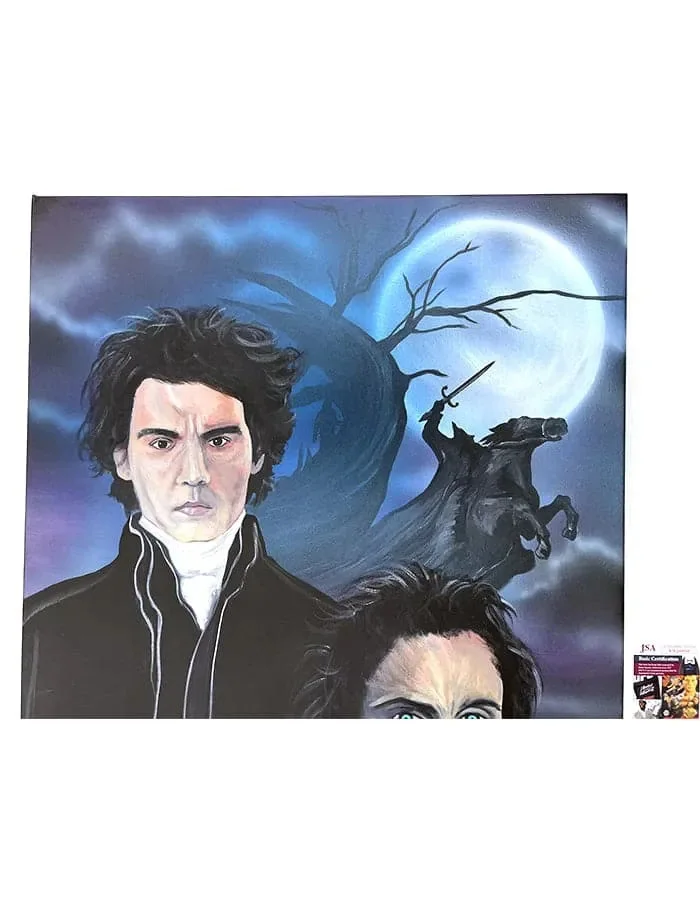 Ray Park — Ray Park signed 24x30 Original Painting The Headless JSA Authentication, image 2