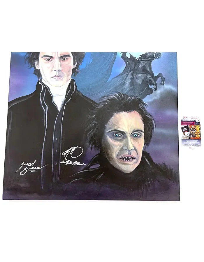 Ray Park — Ray Park signed 24x30 Original Painting The Headless JSA Authentication, image 3