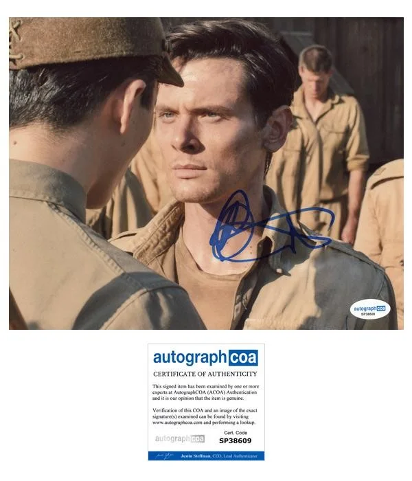 Jack O'Connell — Jack O'Connell "Unbroken" AUTOGRAPH Signed 'Louis Zamperini' 8x10 Photo ACOA