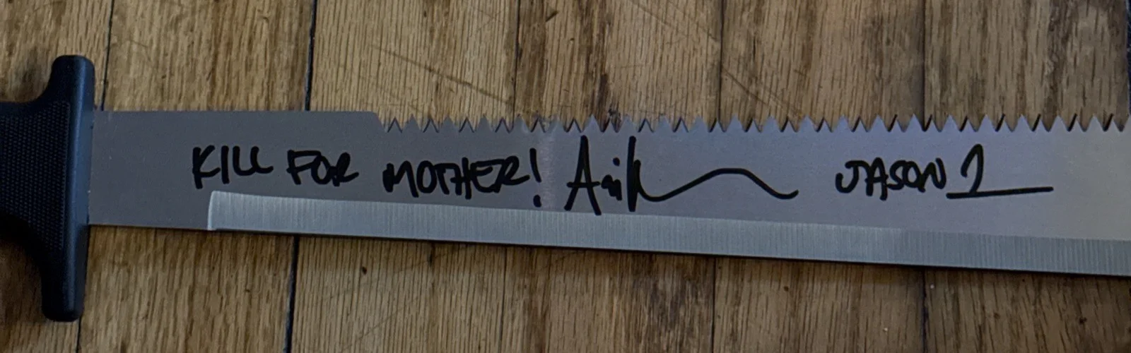 Ari Lehman — Ari Lehman Signed Machete Friday the 13th Jason 1 w/kill For Mother Beckett, image 2