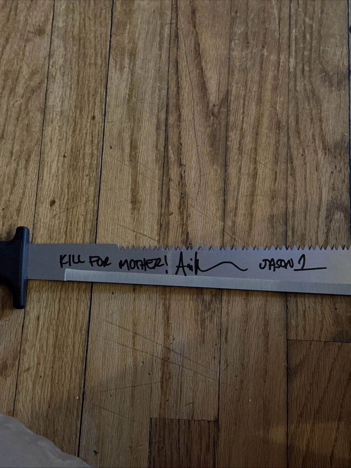 Ari Lehman — Ari Lehman Signed Machete Friday the 13th Jason 1 w/kill For Mother Beckett, image 3