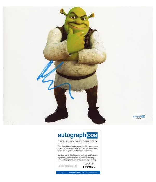 Mike Myers — Mike Myers "Shrek" AUTOGRAPH Signed Autographed 8x10 Photo ACOA