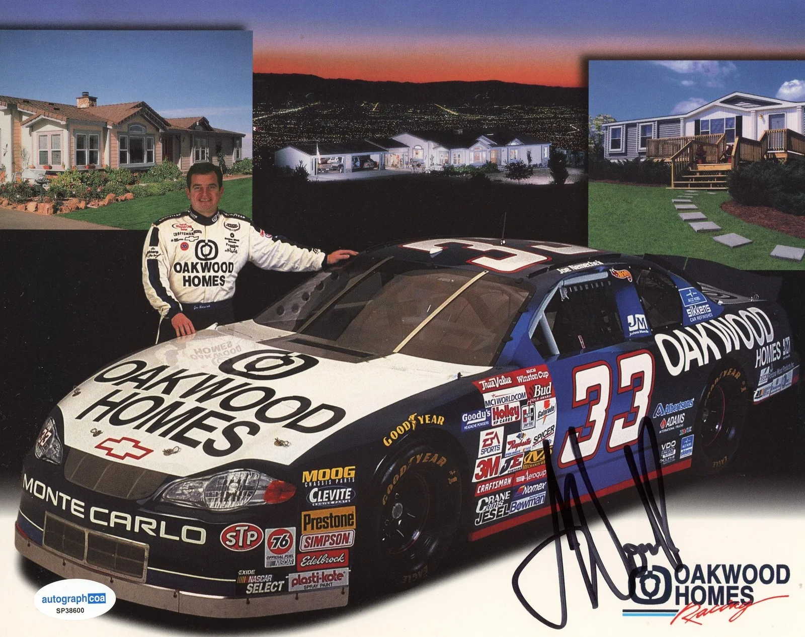 Joe Nemechek — Joe Nemechek AUTOGRPH Signed NASCAR Driver Autographed 8x10 Photo ACOA, image 2