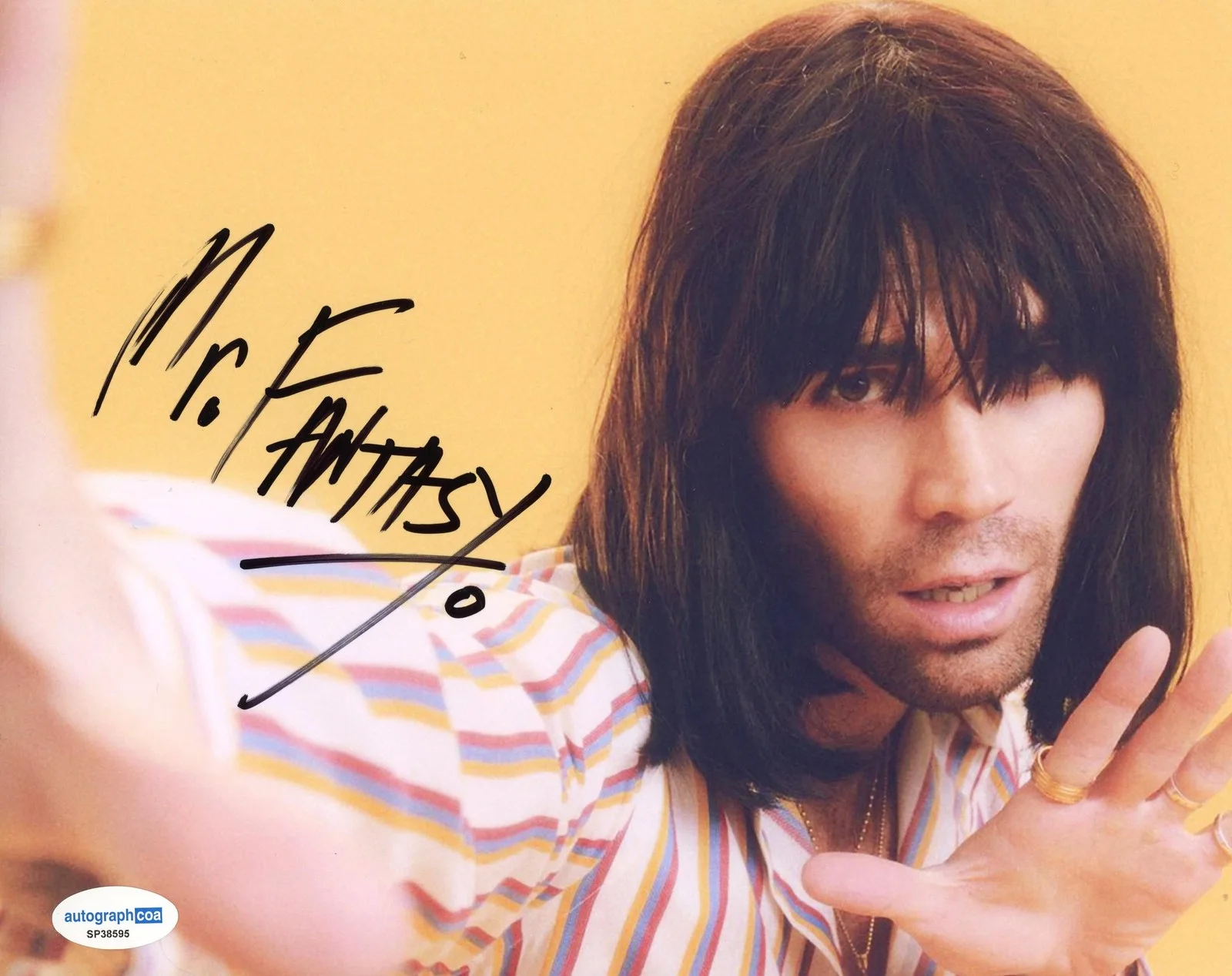 Mr. Fantasy — Mr. Fantasy "One Last Night" Singer AUTOGRAPH Signed KJ Apa? 8x10 Photo ACOA, изображение 2