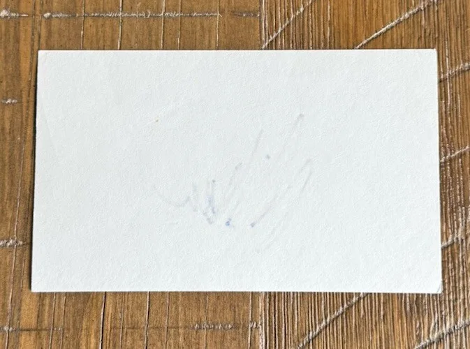Michael Epps — Michael Epps Signed 3x5 Note Card Index Card, изображение 2
