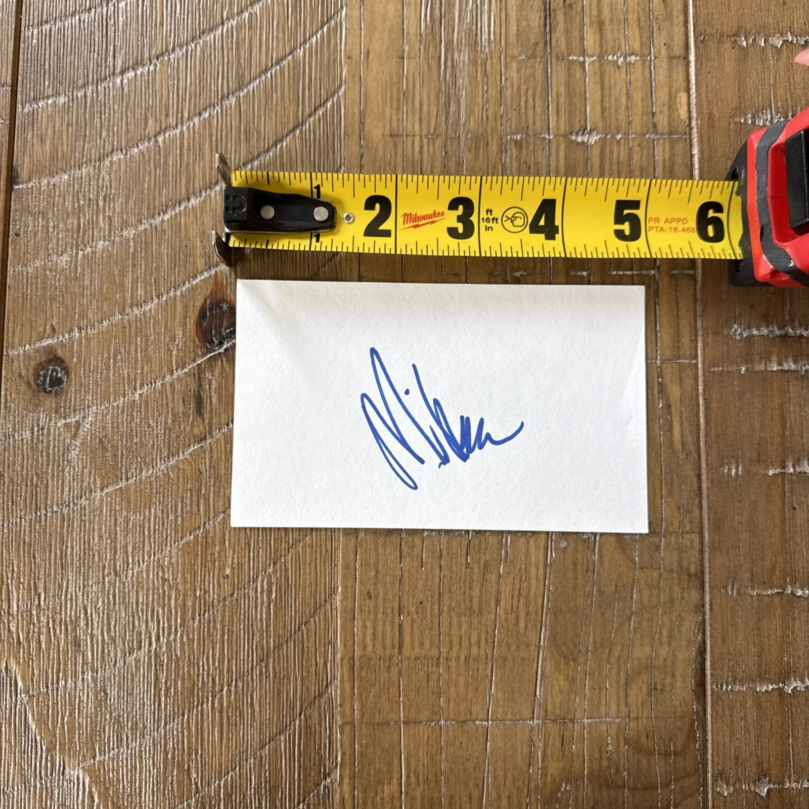 Michael Epps — Michael Epps Signed 3x5 Note Card Index Card, изображение 4