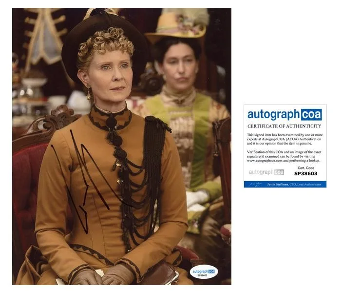 Cynthia Nixon — Cynthia Nixon "The Gilded Age" AUTOGRAPH Signed 'Ada Brook' 8x10 Photo B ACOA