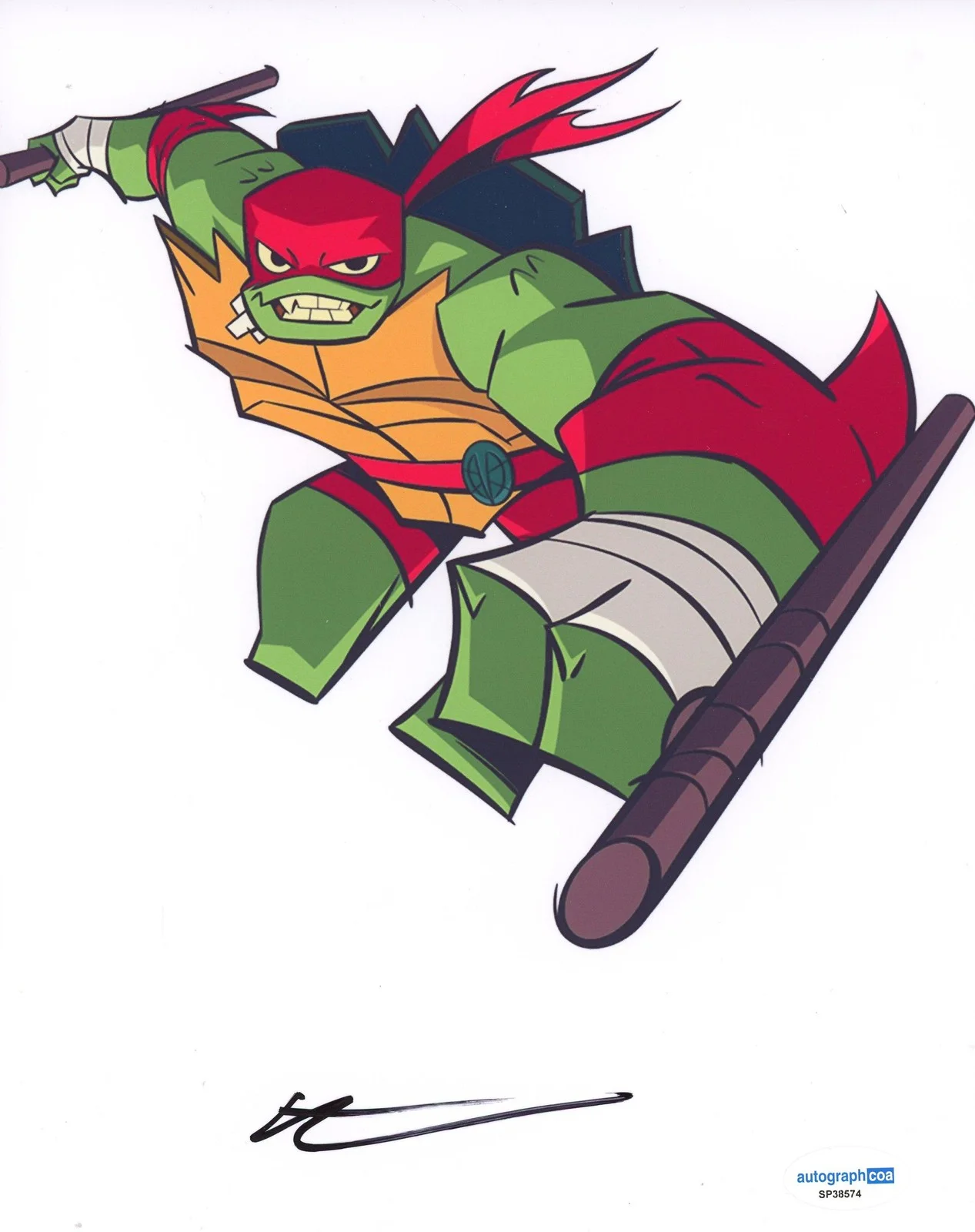 Omar Benson Miller — Omar Benson Miller "Rise of the Teenage Mutant Ninja Turtles" SIGNED 8x10 Photo, изображение 2