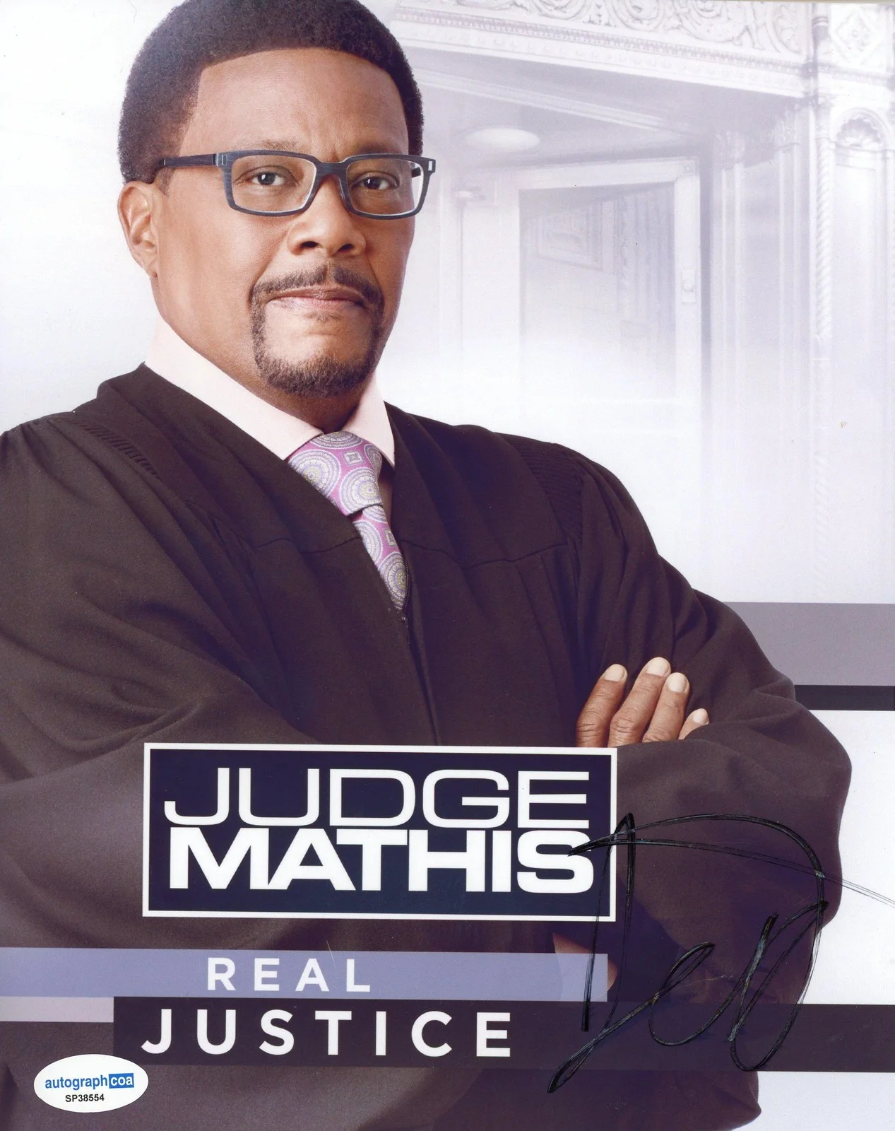 Greg Mathis — Judge Greg Mathis "Judge Mathis" AUTOGRAPH Signed Autographed 8x10 Photo ACOA, image 2