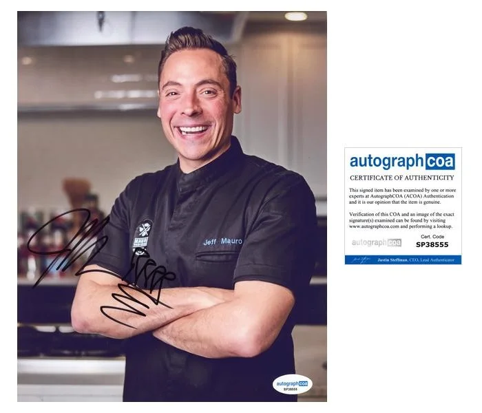 Jeff Mauro — Jeff Mauro "The Kitchen" Chef AUTOGRAPH Signed Host Autographed 8x10 Photo ACOA