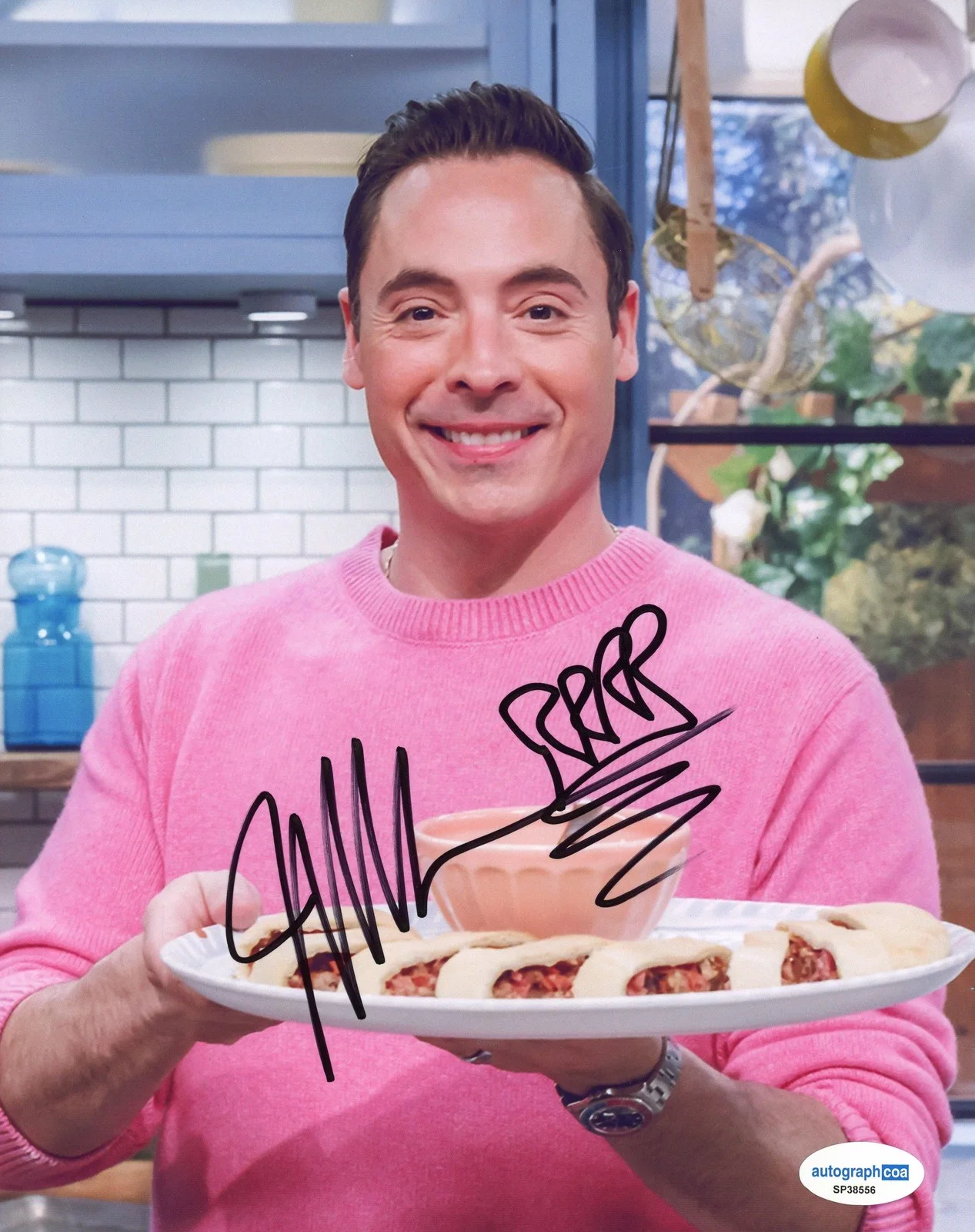 Jeff Mauro — Jeff Mauro "The Kitchen" Chef AUTOGRAPH Signed Autographed 8x10 Photo B ACOA, изображение 2