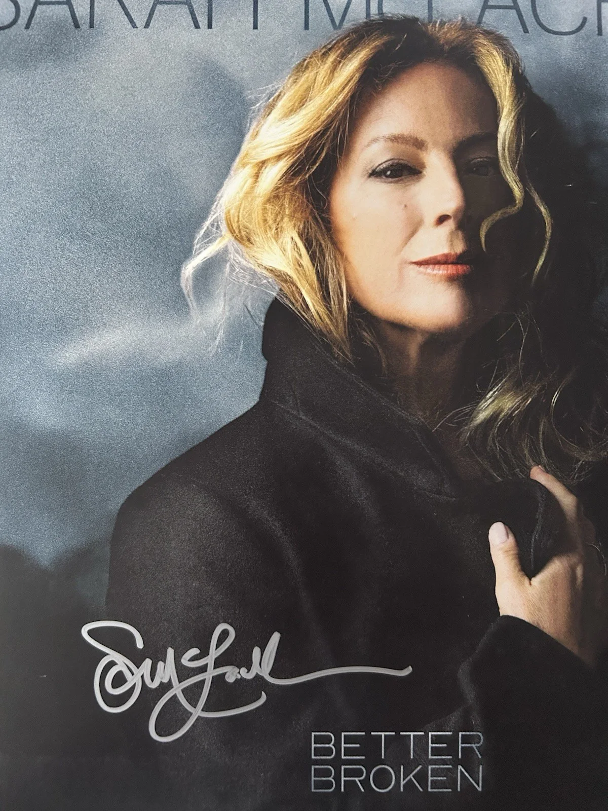 SARAH MCLACHLAN SIGNED BETTER BROKEN VINYL LP - BECKETT COA, image 2