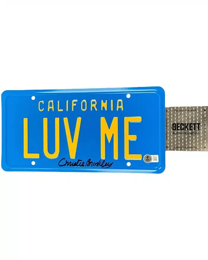 Christie Brinkley — Christie Brinkley signed License Plate The Girl in the Beckett Authentication, изображение 2