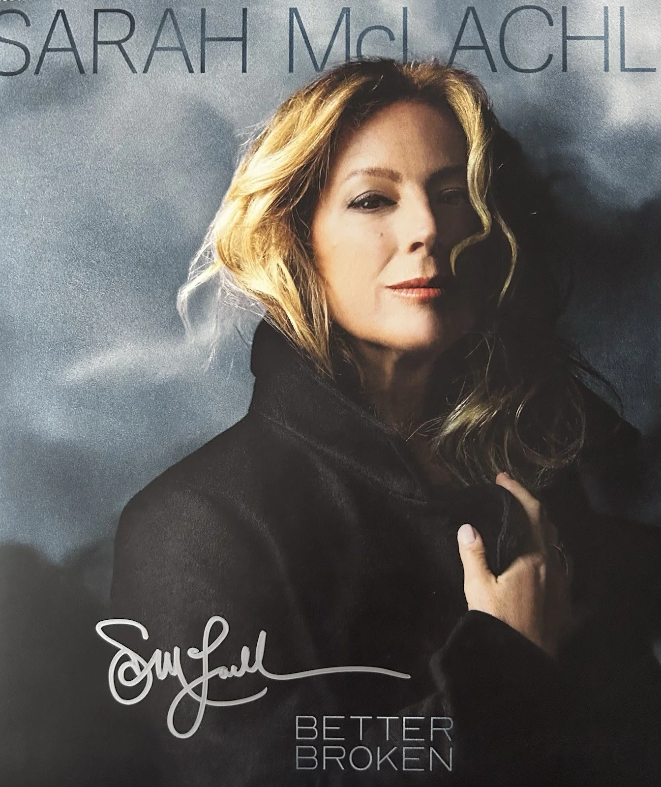 SARAH MCLACHLAN SIGNED BETTER BROKEN VINYL LP - BECKETT COA, image 2