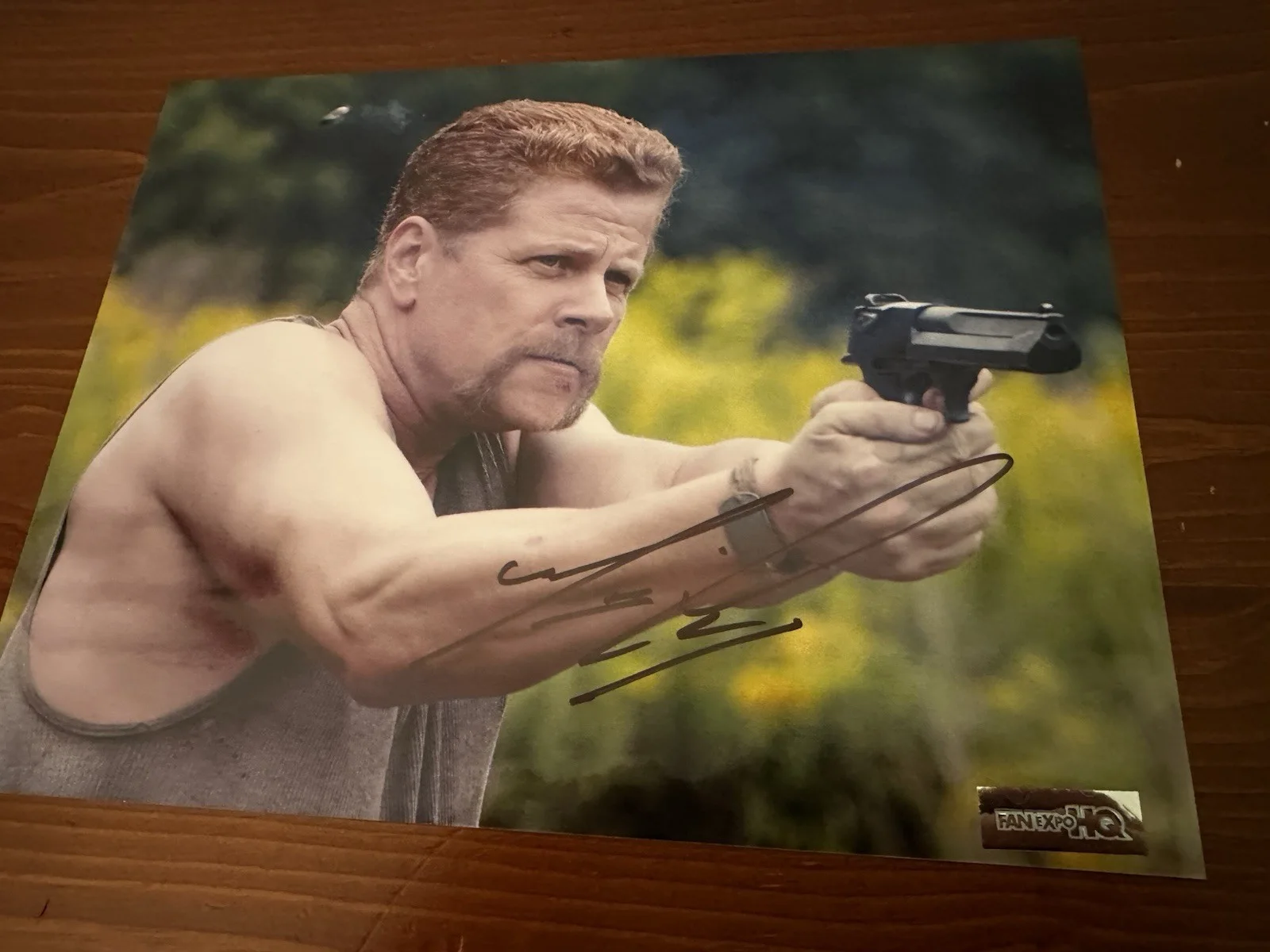 Michael Cudlitz — Michael Cudlitz 8x10 The Walking Dead Autographed Photo - FanExpo Hologram
