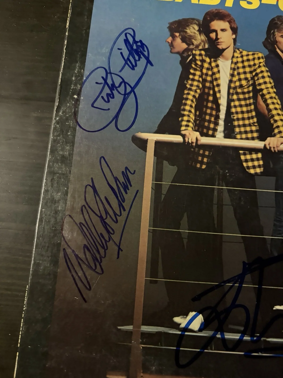 The Babys Firmado On The Edge LP Vinilo Autografiado X5 Raro, image 2