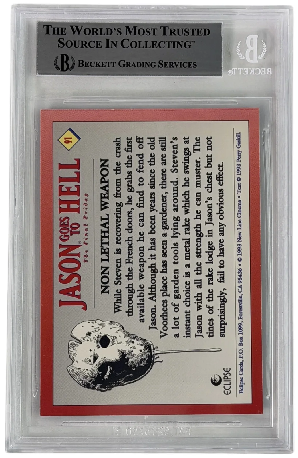 Kane Hodder signed Trading Card Jason Voorhees - Jason Beckett Authentication, изображение 2