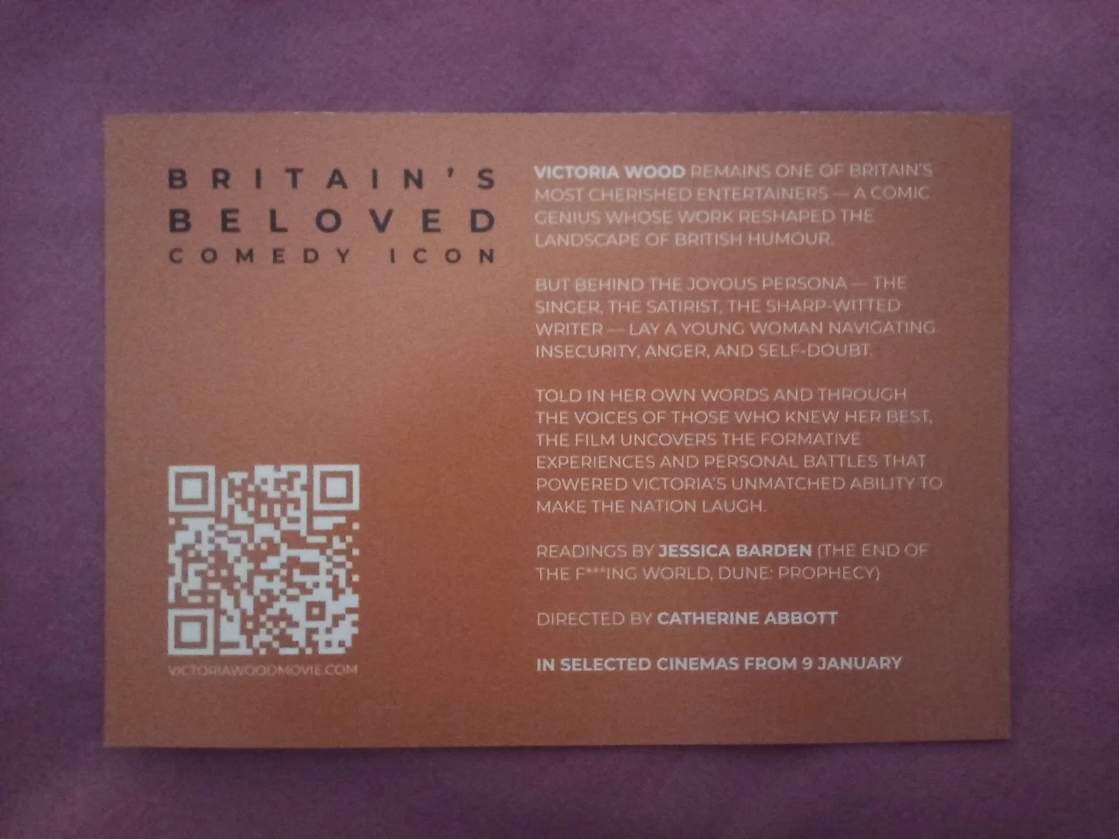 2 Becoming Victoria Wood Postcards, image 3