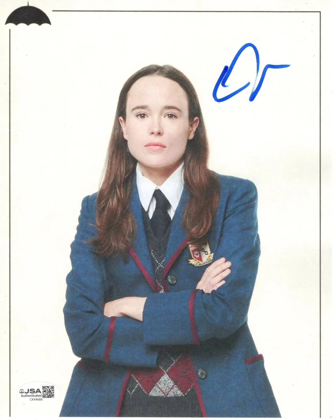 Elliot Page — Elliot Page signed 8x10 Photo Vanya Viktor Hargreeves The Umbrella Academy JSA