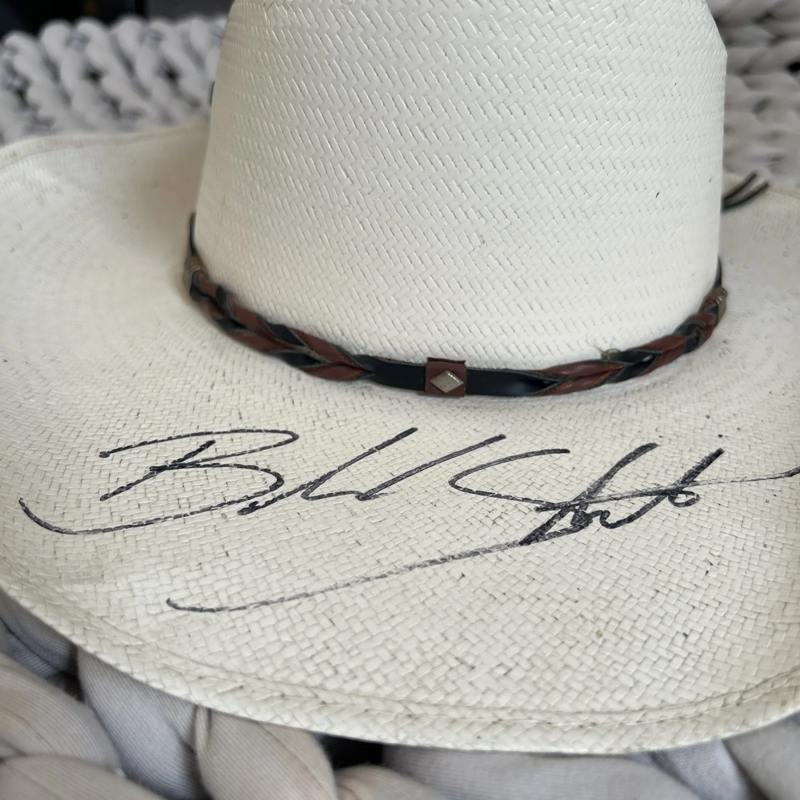 Blake Shelton Signed Autographed Signature Wrangler Cowboy Hat Size: 7-1/2, изображение 2
