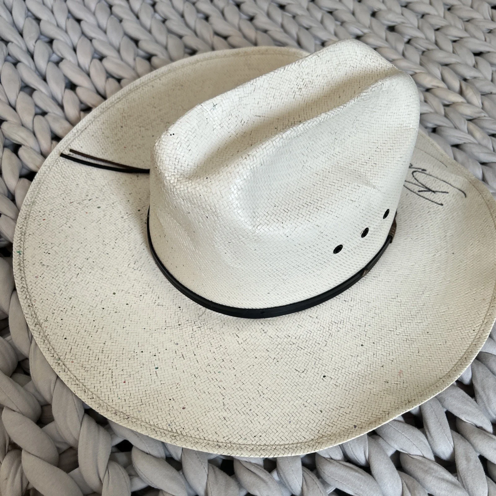 Blake Shelton Signed Autographed Signature Wrangler Cowboy Hat Size: 7-1/2, изображение 3