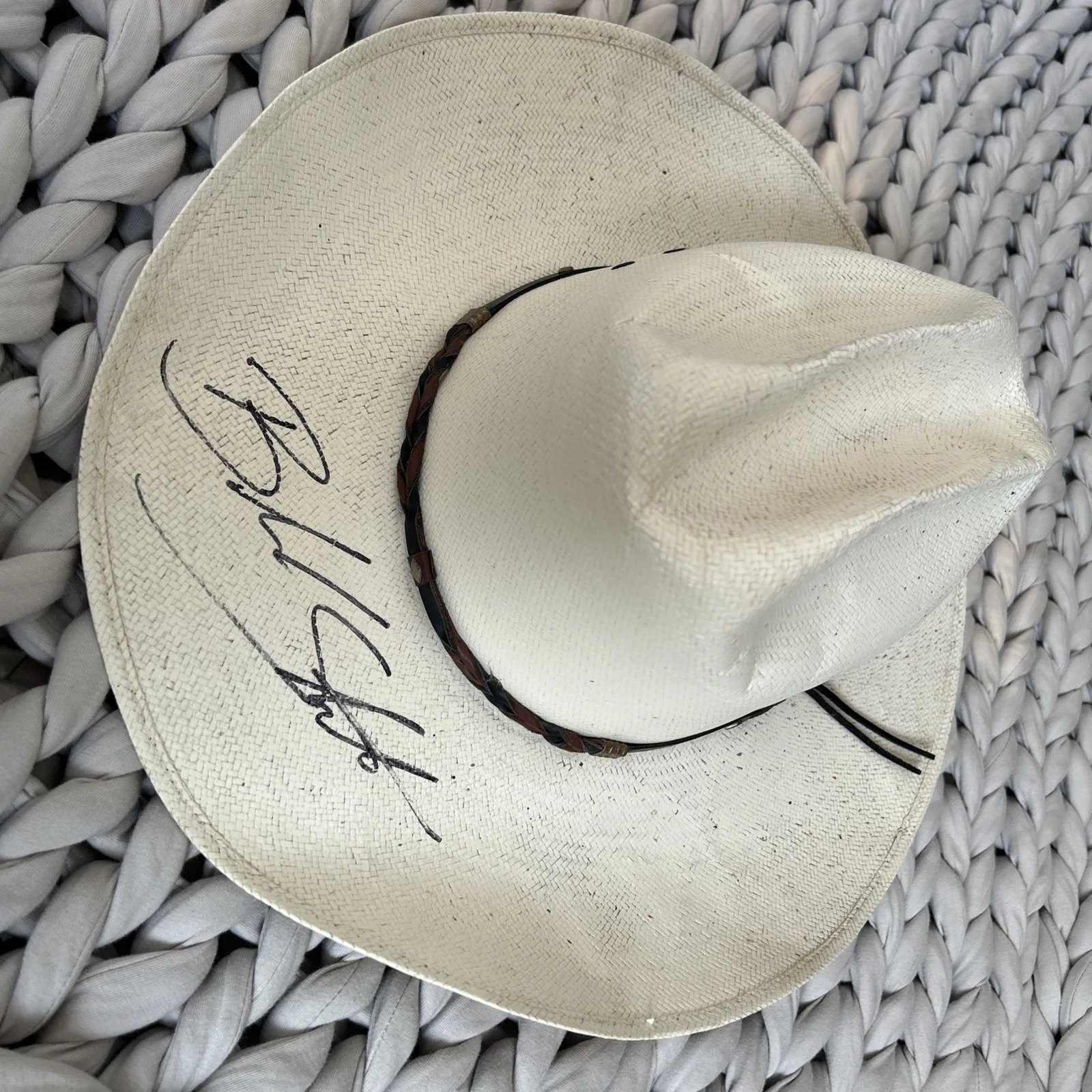 Blake Shelton Signed Autographed Signature Wrangler Cowboy Hat Size: 7-1/2, изображение 5