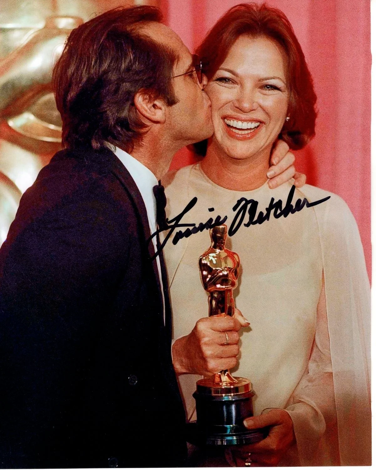 Louise Fletcher — LOUISE FLETCHER Signed 8x10 OSCAR w/ JACK NICHOLSON Photo w/ Hologram COA