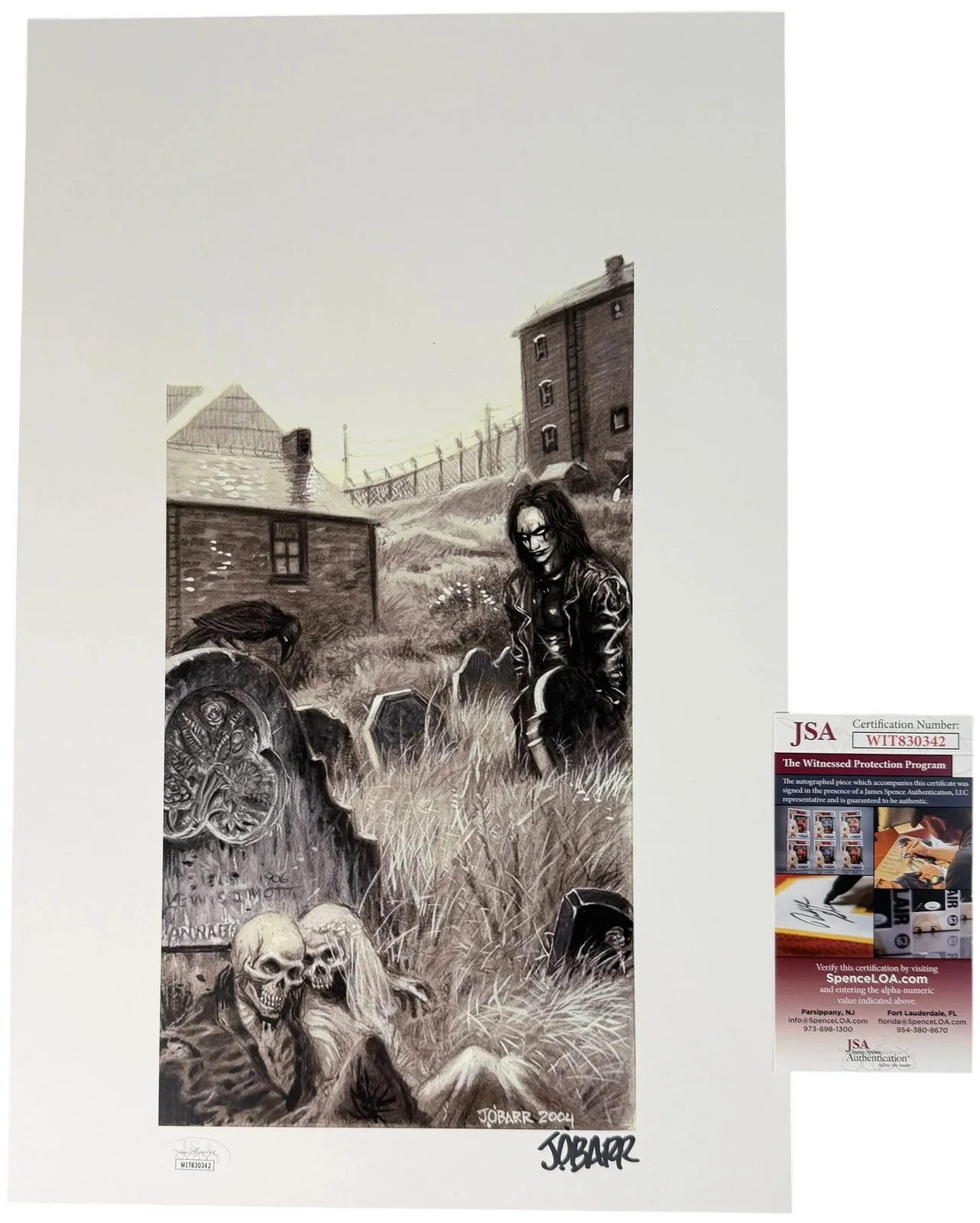 James O'Barr — James O'Barr signed 11x17 Poster Creator The Crow JSA