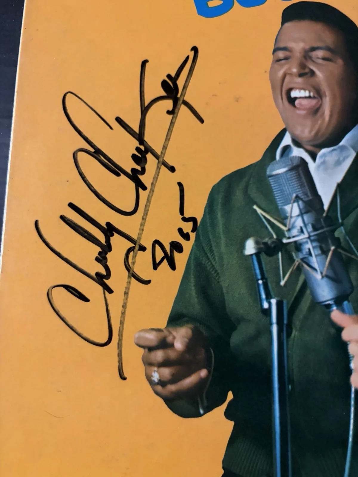Chubby Checker And Bobby Rydell Dual signed LP Vinyl Autographed, image 2