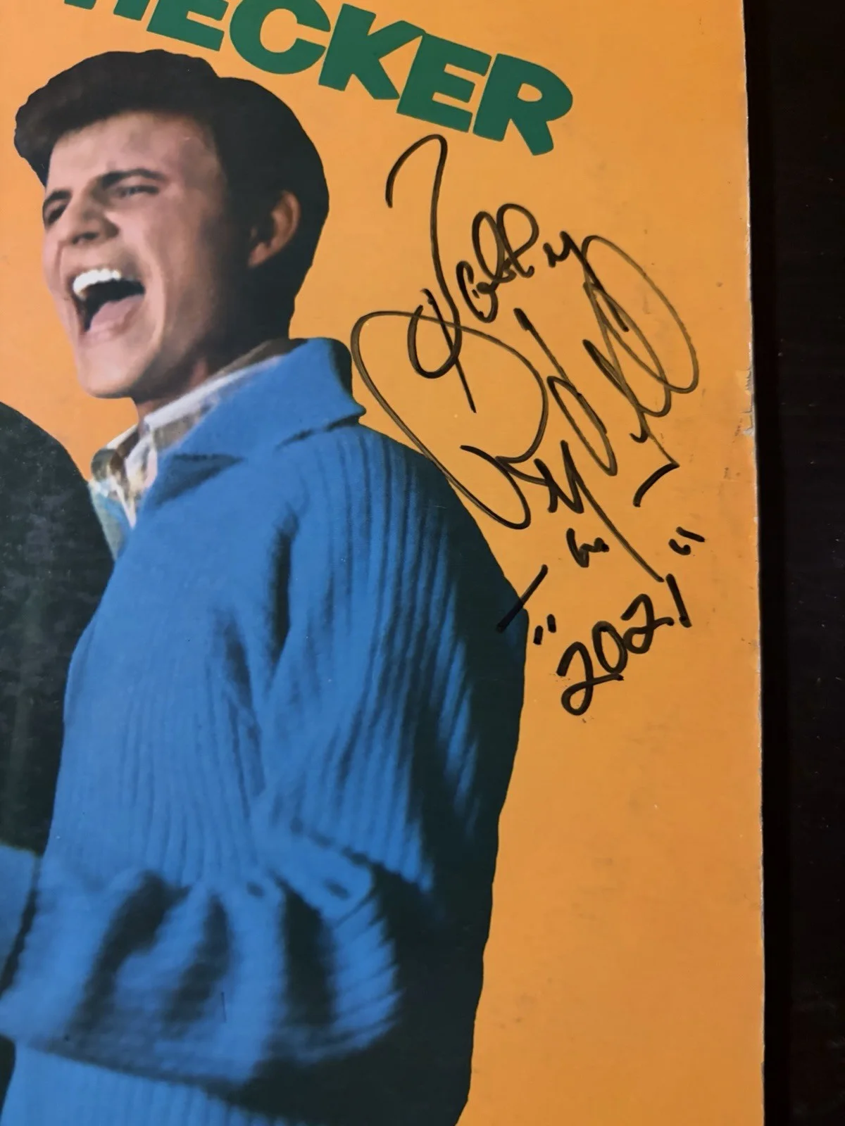 Chubby Checker And Bobby Rydell Dual signed LP Vinyl Autographed, image 3