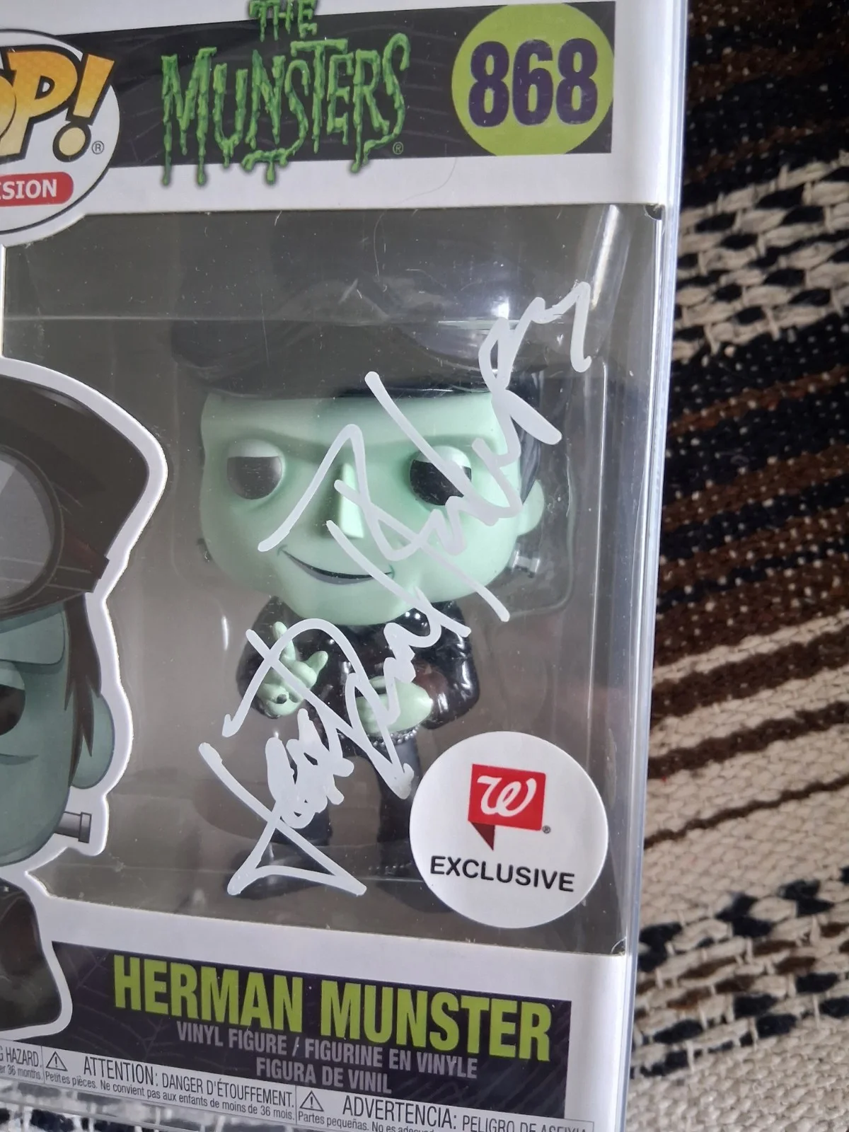 Jeff Daniel Phillips — Jeff Daniel Phillips signed Walgreens Herman Munster Funko Pop #868 JSA COA, image 4