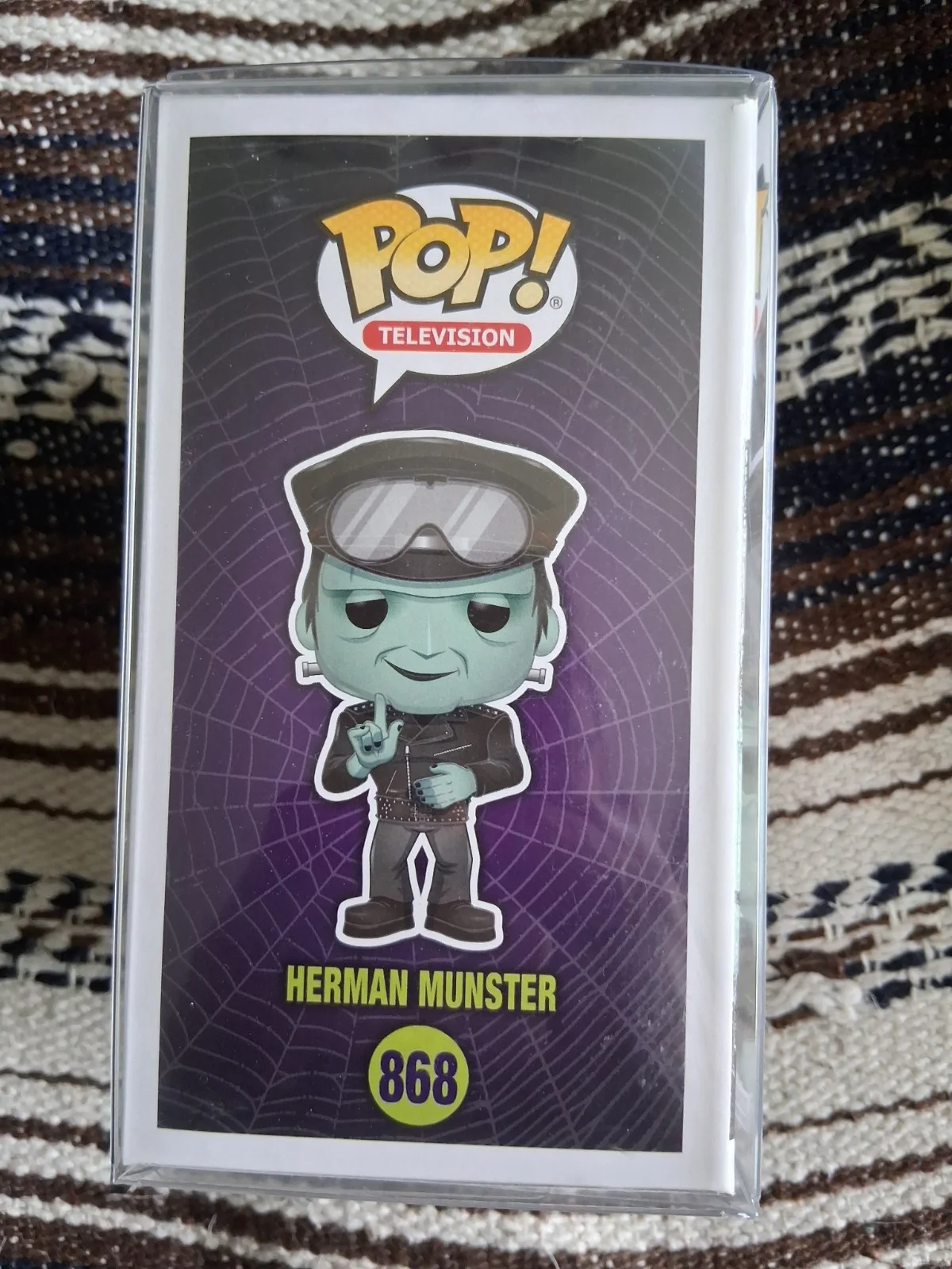 Jeff Daniel Phillips — Jeff Daniel Phillips signed Walgreens Herman Munster Funko Pop #868 JSA COA, image 5