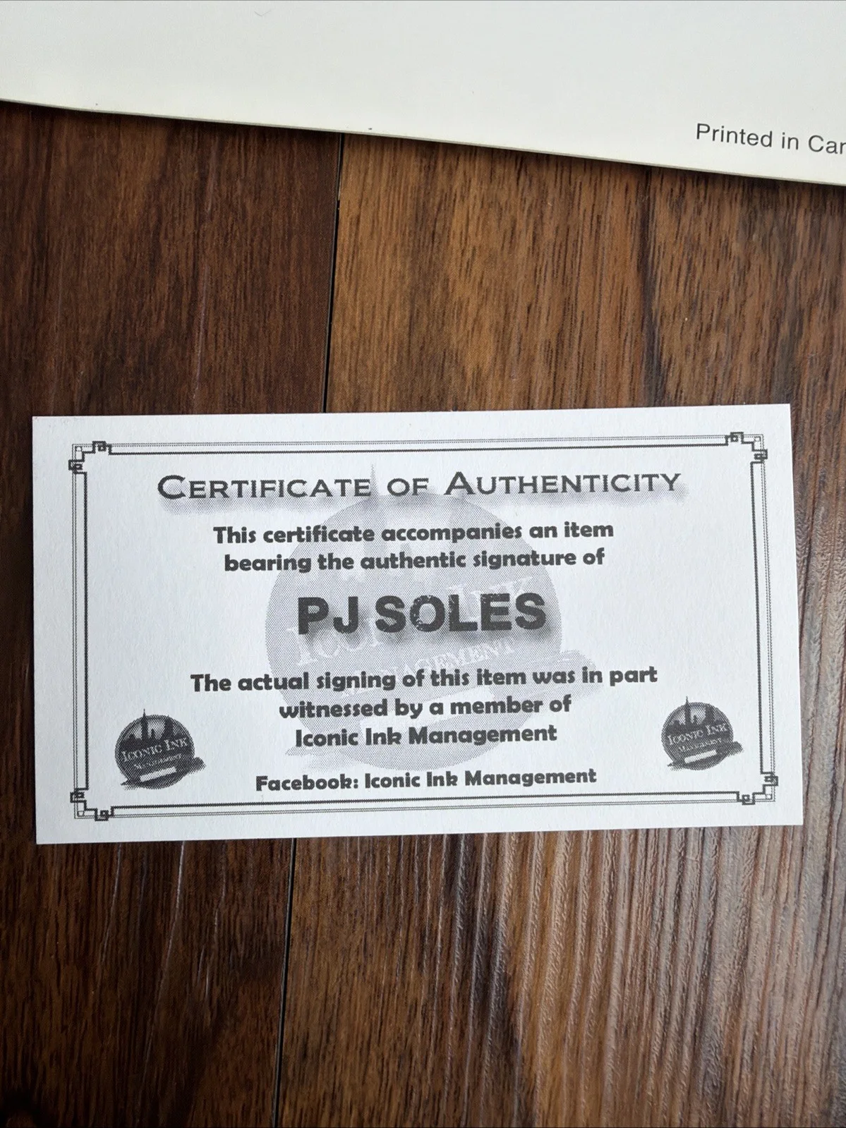 PJ Soles — PJ Soles Autographed 5x7 Photo Certificate Carrie Halloween Horror Auto Movie, изображение 4
