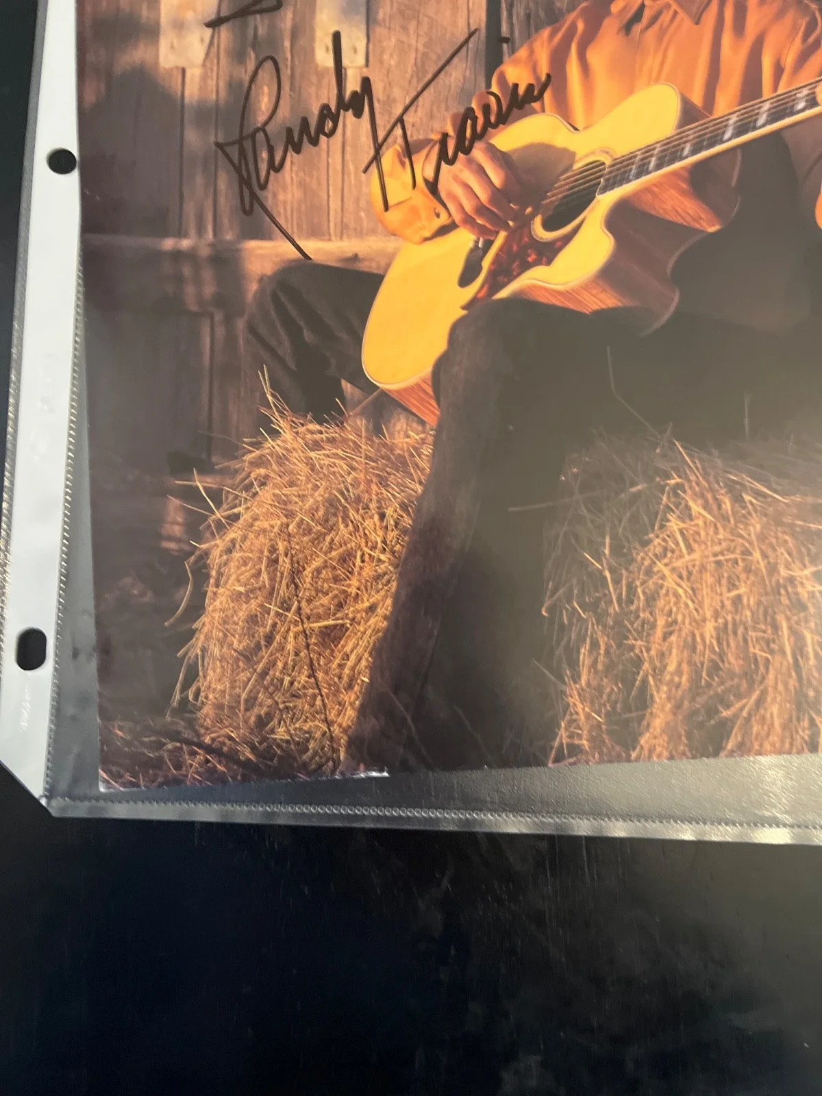 randy travis inscribed autograph photo 8x10, image 5