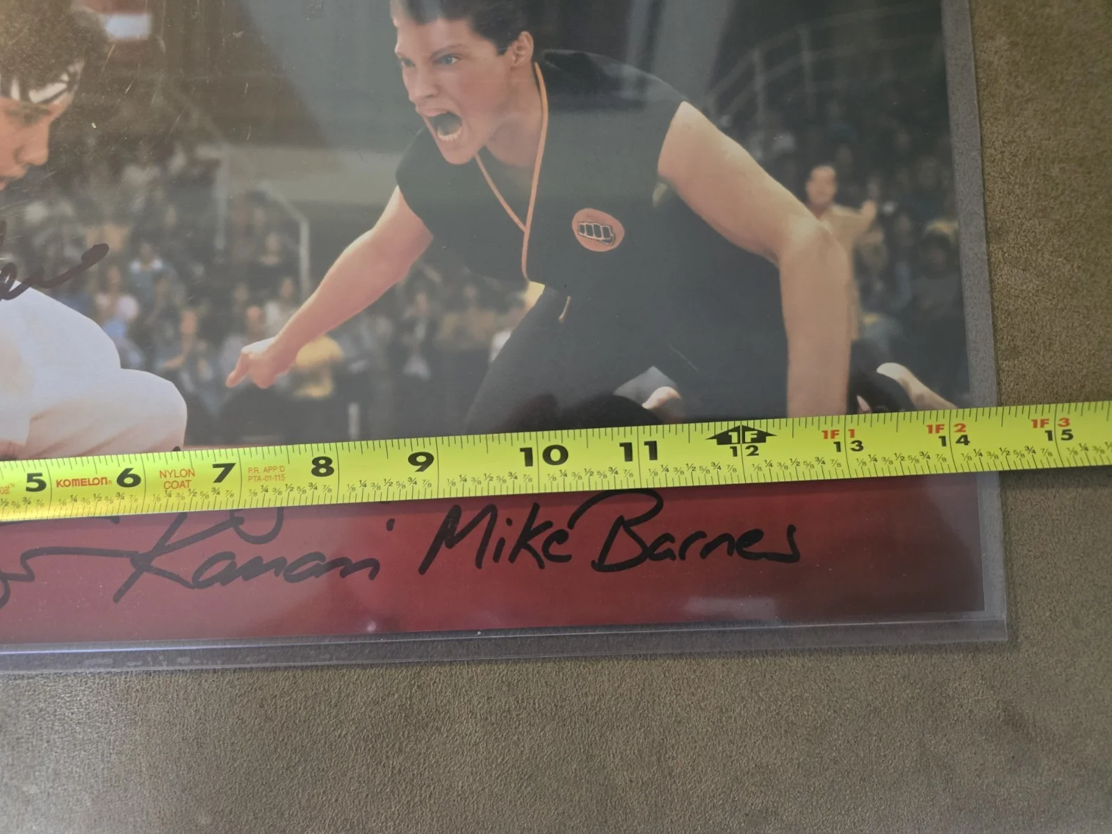 ralph macchio — Karate Kid Ralph Macchio Sean Kanan Signed 11x14 Photo Canvas Beckett COA, image 3