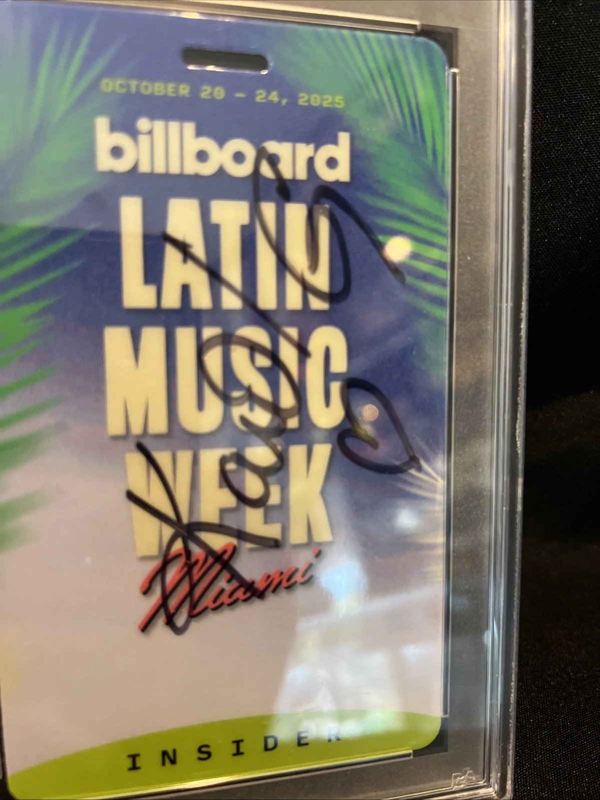 Karol G signed autographed Billboard Badge Slabbed PSA/DNA UNIQUE ITEM, image 3