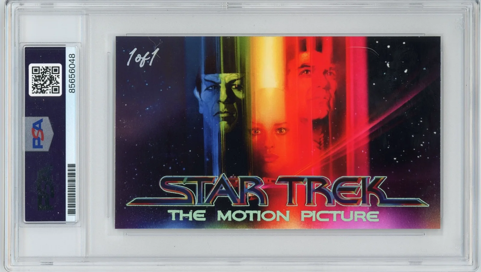 Leonard Nimoy — Leonard Nimoy Signed Custom Cut 3x5 Card Star Trek Spock PSA Slabbed AUTO, изображение 2