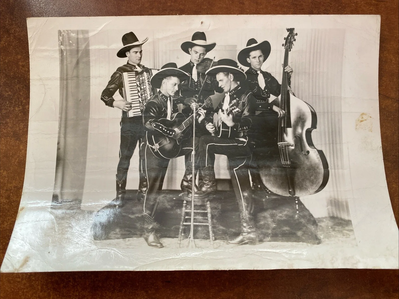 The Tumbleweeds Signed photo by Leslie “Sleepy” Frost and Nels “Swede” Nelson, изображение 3