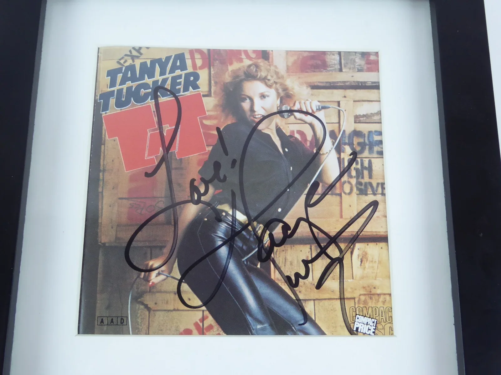 Tanya Tucker Signed CD TNT Framed Display Matted w/Cover Autographed, изображение 2
