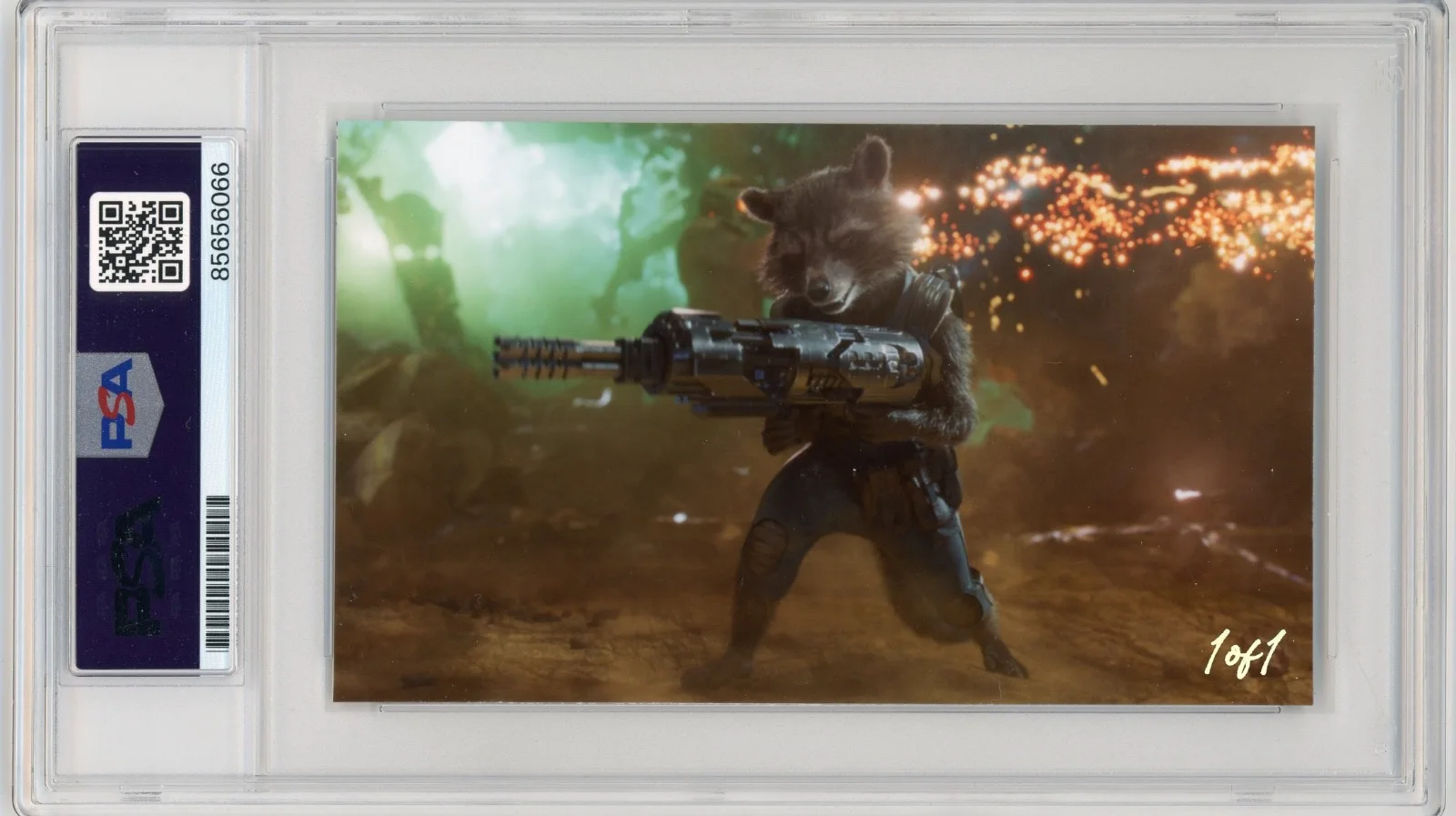 Bradley Cooper — Bradley Cooper Signed Custom Cut 3x5 Card Rocket Guardians PSA Slabbed AUTO, image 2