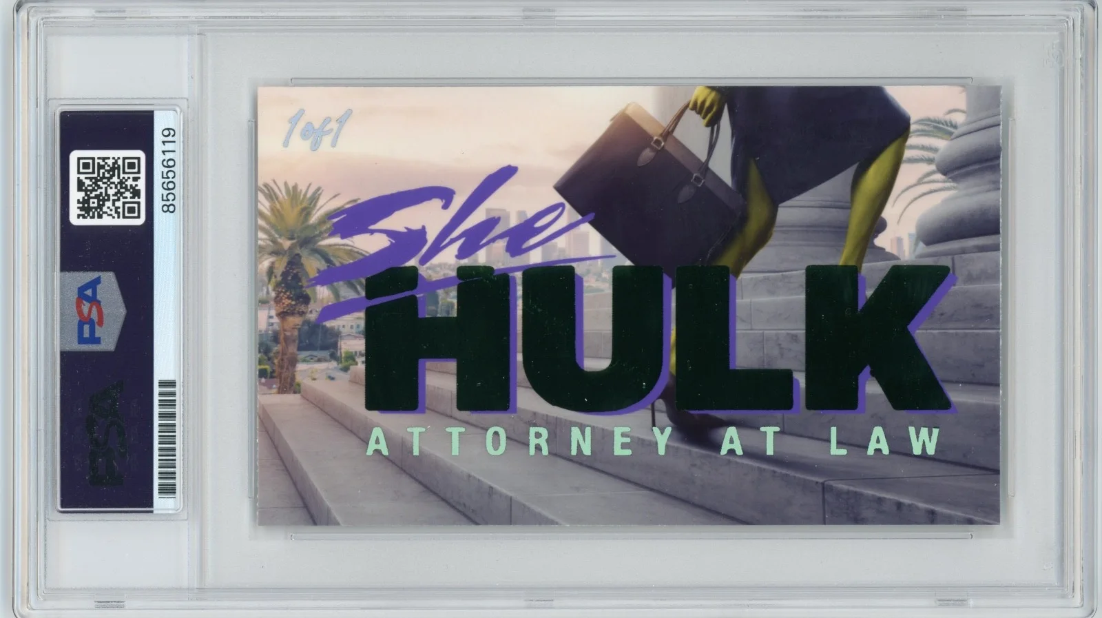Tatiana Maslany — Tatiana Maslany Signed Custom Cut 3x5 Card She Hulk PSA Slabbed AUTO, изображение 2