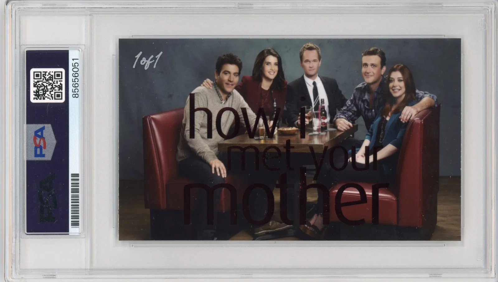 Jason Segel — Jason Segel Signed Cut Custom How I Met Your Mother PSA DNA Slabbed AUTO, image 2