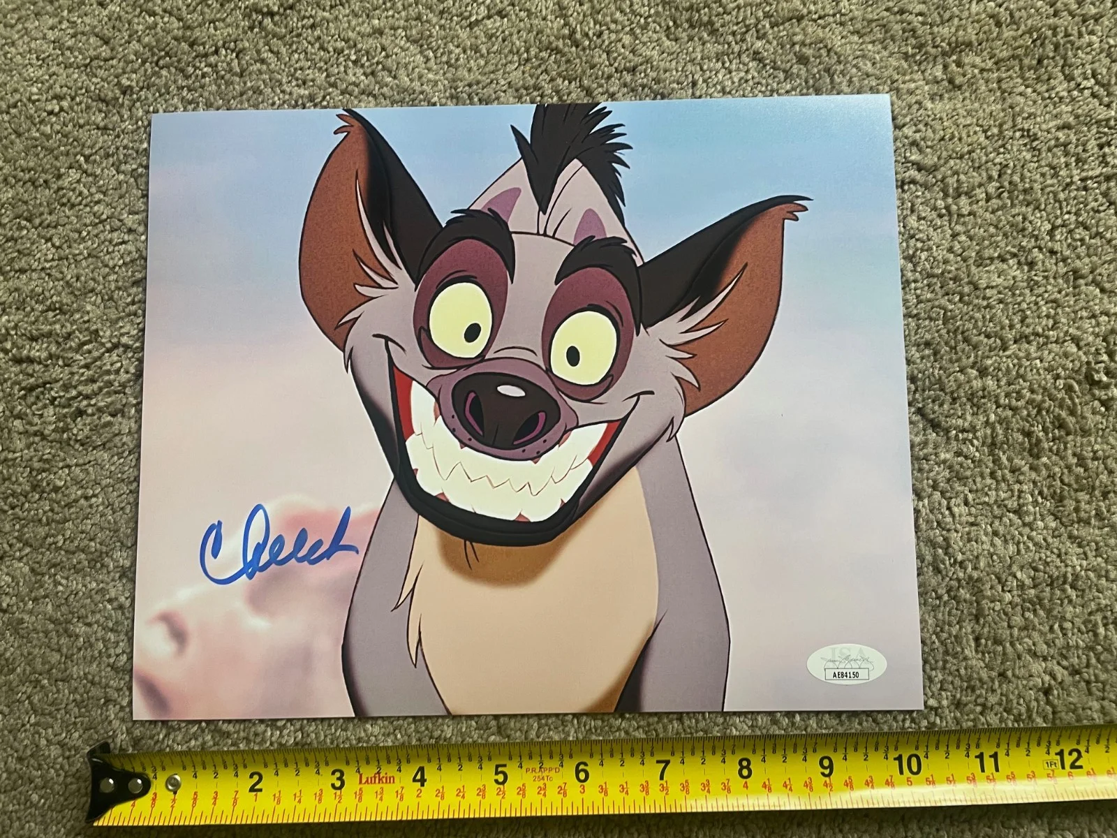 cheech marin — CHEECH MARIN SIGNED 8X10 BANZAI PHOTO JSA COA LION KING
