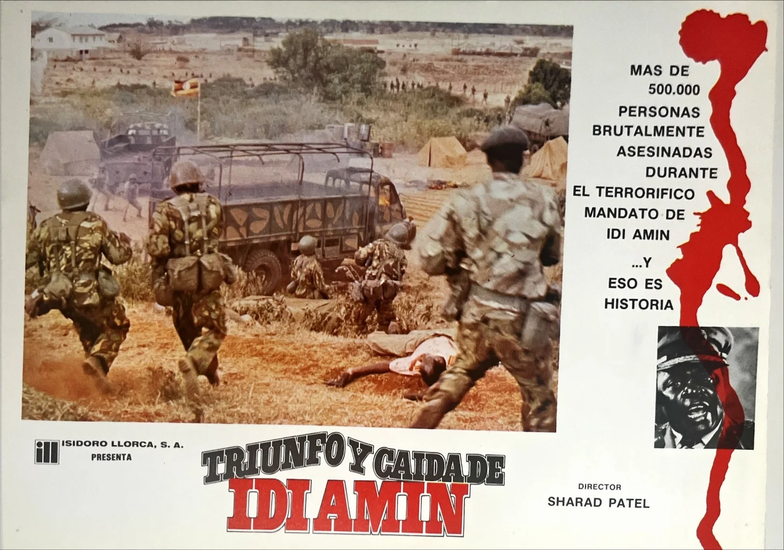 Lobby card set (12): "The Rise and Fall of Idi Amin" Exploitation, изображение 3